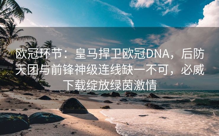欧冠环节：皇马捍卫欧冠DNA，后防天团与前锋神级连线缺一不可，必威下载绽放绿茵激情